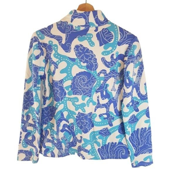 Barbara Gerwit Womens XS Full Zip Resort Jacket- Micro Terricloth - Nautical - Picture 5 of 7